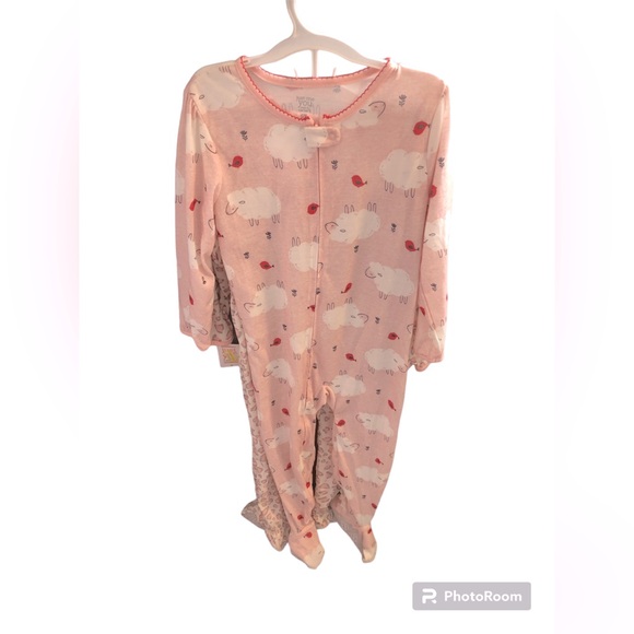Carter ‘Just One You’ 2 pk of footed pajamas-cheetah print and sheep, size 5T. - Picture 3 of 11